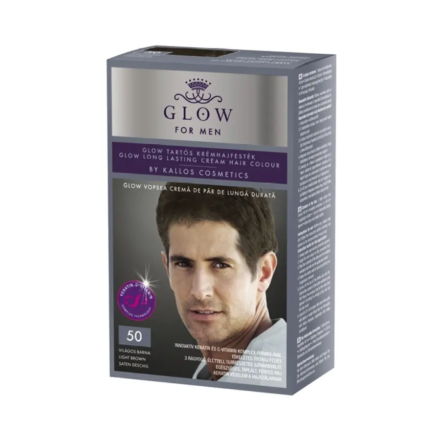 Kallos Glow Long Lasting Cream Hair Colour 50, 40ml MEN